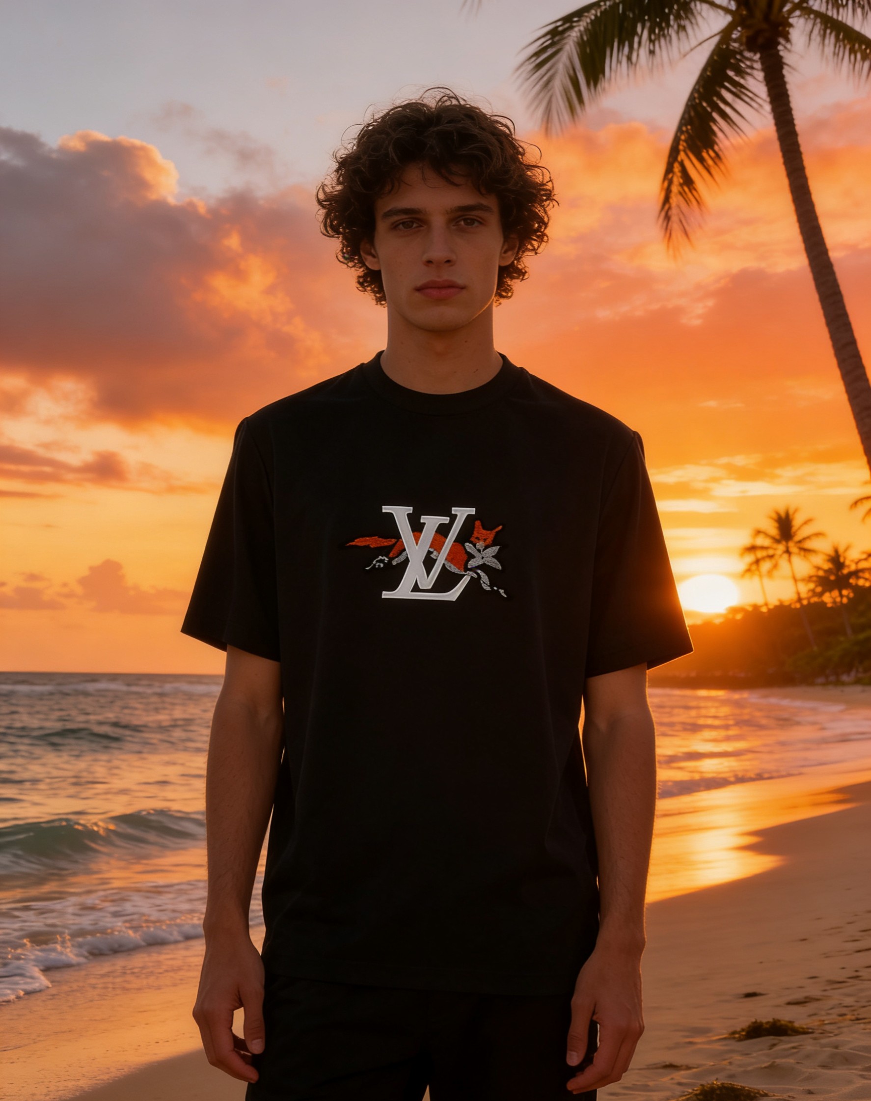 🐴《路易威登 LV》VIP高级定制！ 2026春夏季新款短袖。这款T恤是夏季男装系列新品，采用丝光工艺进