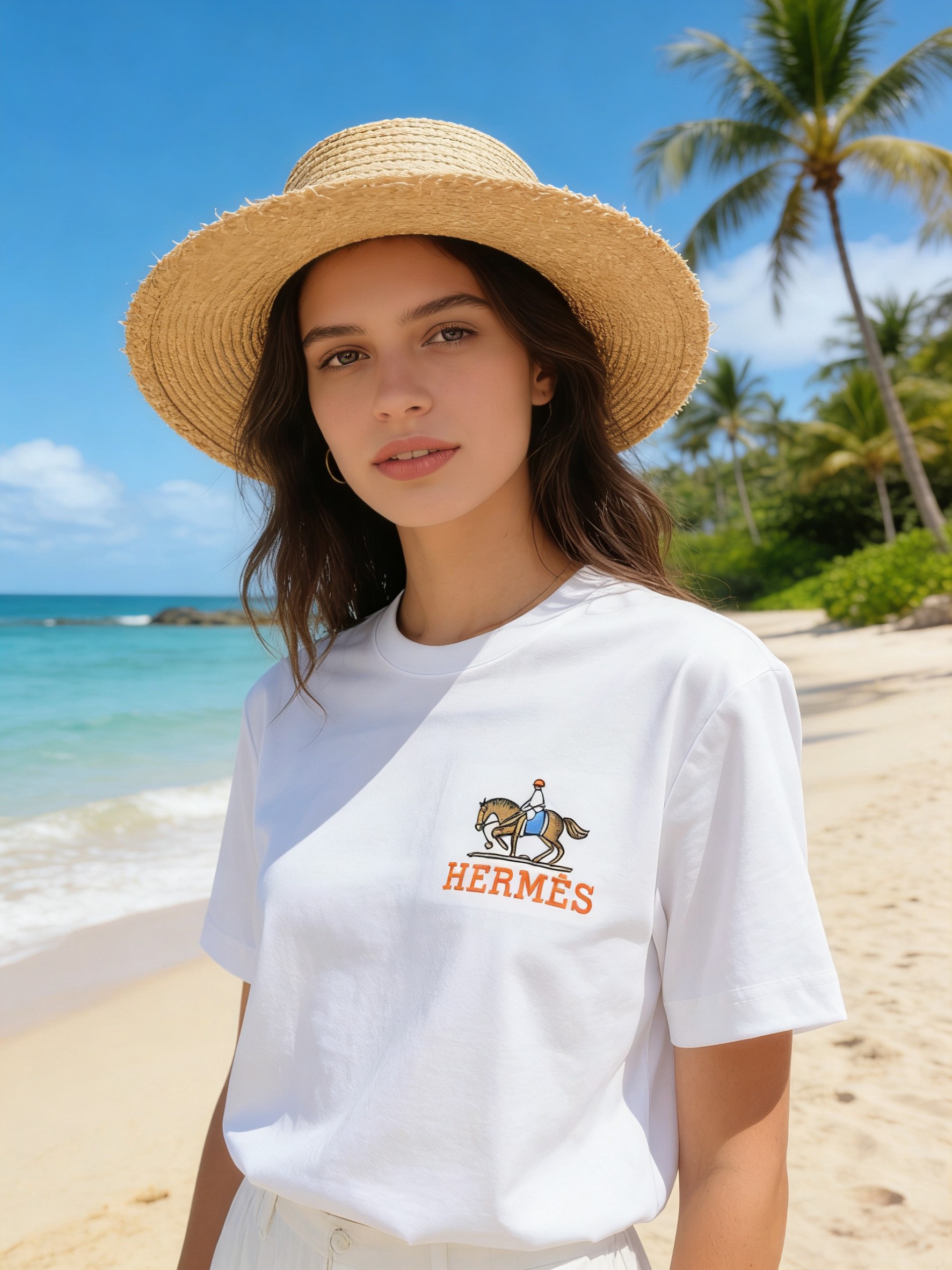 🐴《爱马仕 HERMES》VIP高级定制！ 2026春夏季新款短袖。这款T恤是夏季男装系列新品，采用丝光