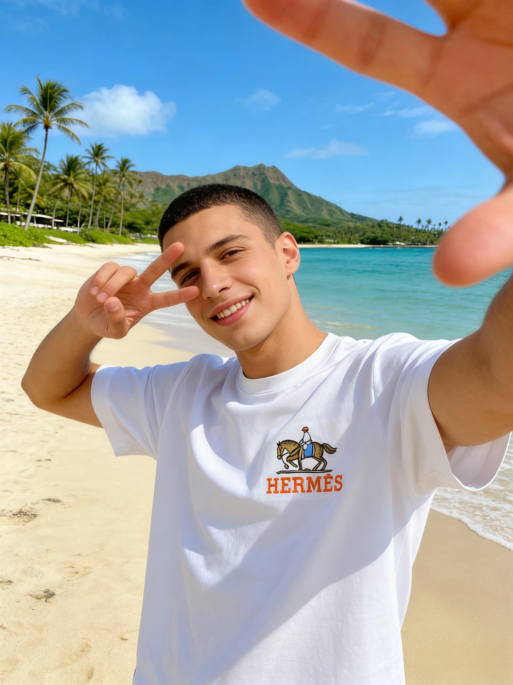 🐴《爱马仕 HERMES》VIP高级定制！ 2026春夏季新款短袖。这款T恤是夏季男装系列新品，采用丝光