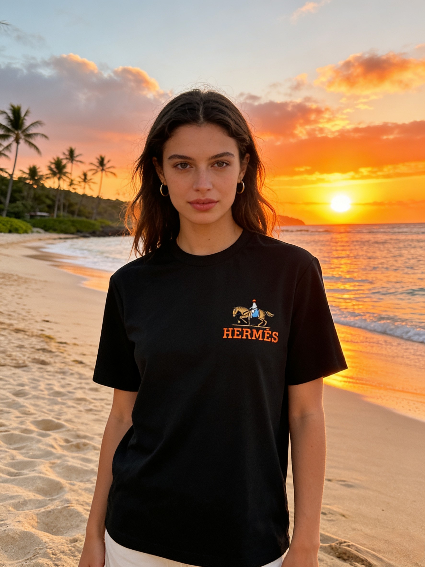 🐴《爱马仕 HERMES》VIP高级定制！ 2026春夏季新款短袖。这款T恤是夏季男装系列新品，采用丝光