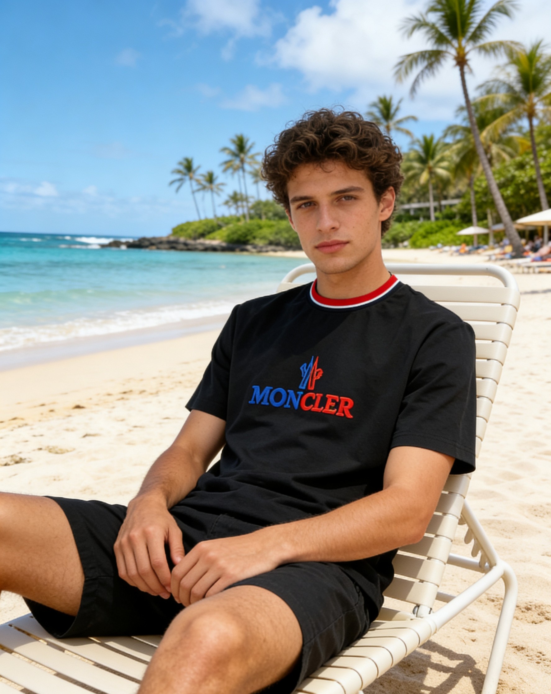 🐴《蒙口 Moncler》VIP高级定制！ 2026春夏季新款短袖。这款T恤是夏季男装系列新品，采用丝光