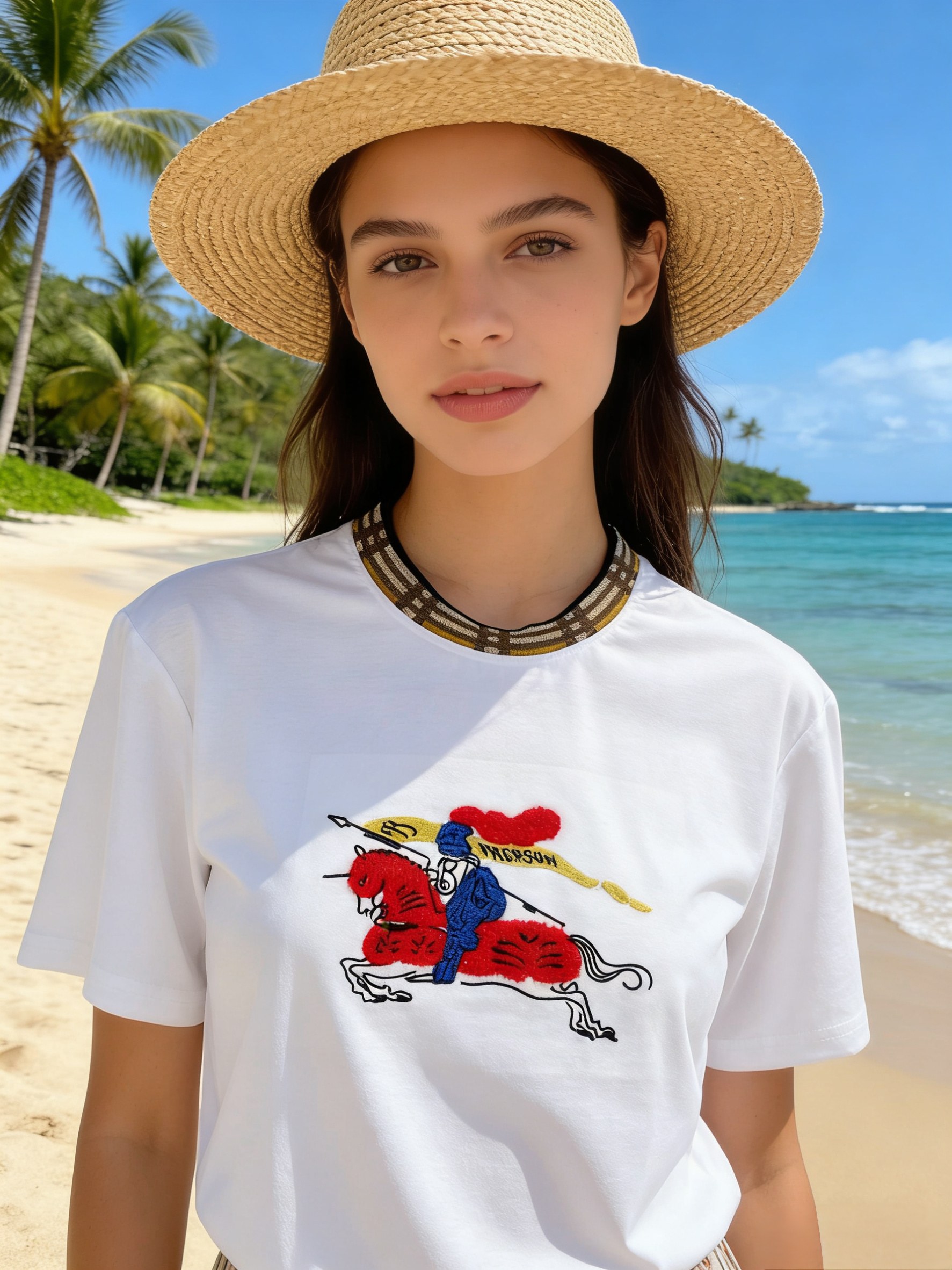 🐴《巴宝莉 Burberry》VIP高级定制！ 2026春夏季新款短袖。这款T恤是夏季男装系列新品，采用