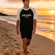 🐴《普拉达 PRADA》VIP高级定制! 2026春夏季新款短袖。这款T恤是夏季男装系列新品,采用丝光工 🐴《普拉达 PRADA》VIP高级定制! 2026春夏季新款短袖。这款T恤是夏季男装系列新品,采用丝光工