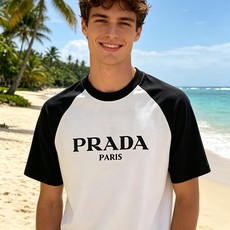🐴《普拉达 PRADA》VIP高级定制! 2026春夏季新款短袖。这款T恤是夏季男装系列新品,采用丝光工 🐴《普拉达 PRADA》VIP高级定制! 2026春夏季新款短袖。这款T恤是夏季男装系列新品,采用丝光工