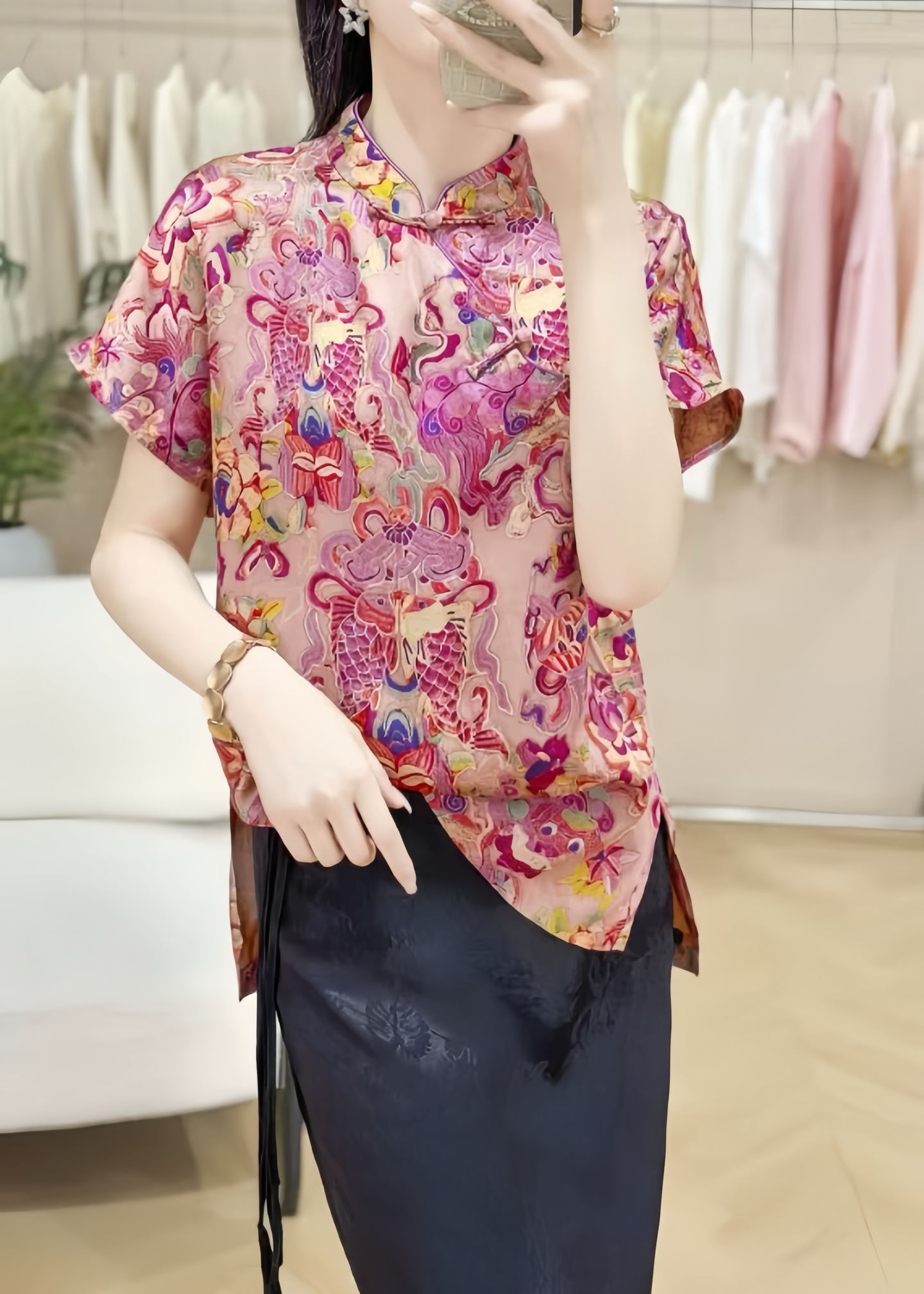 Chinese Retro Mandarin Collar Top with Fish and Butterfly Pattern 3 i1746886528563 1719 0 1
