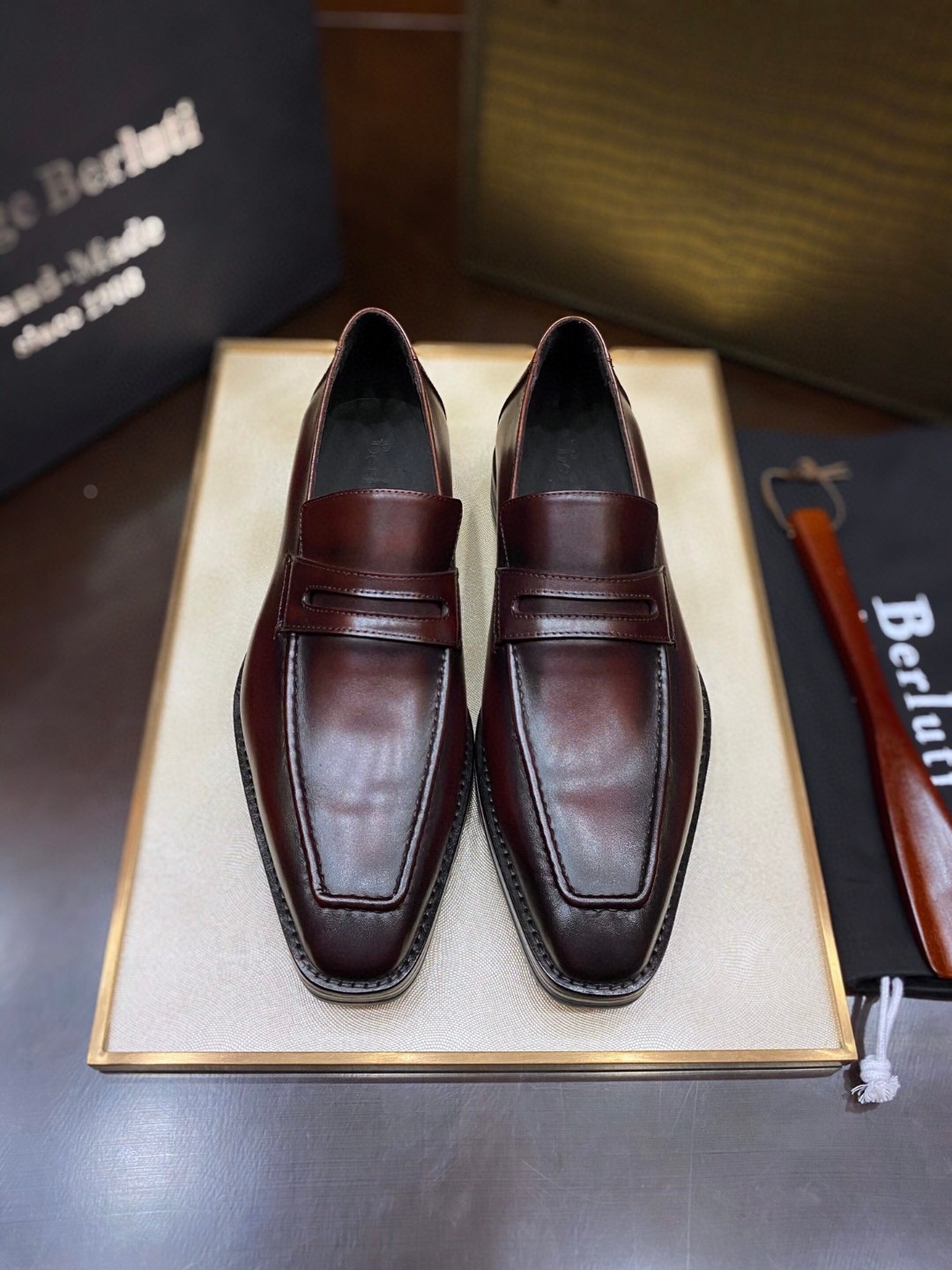 NO:356221,The most expensive shoes in the world, Berluti's promotional slogan is 