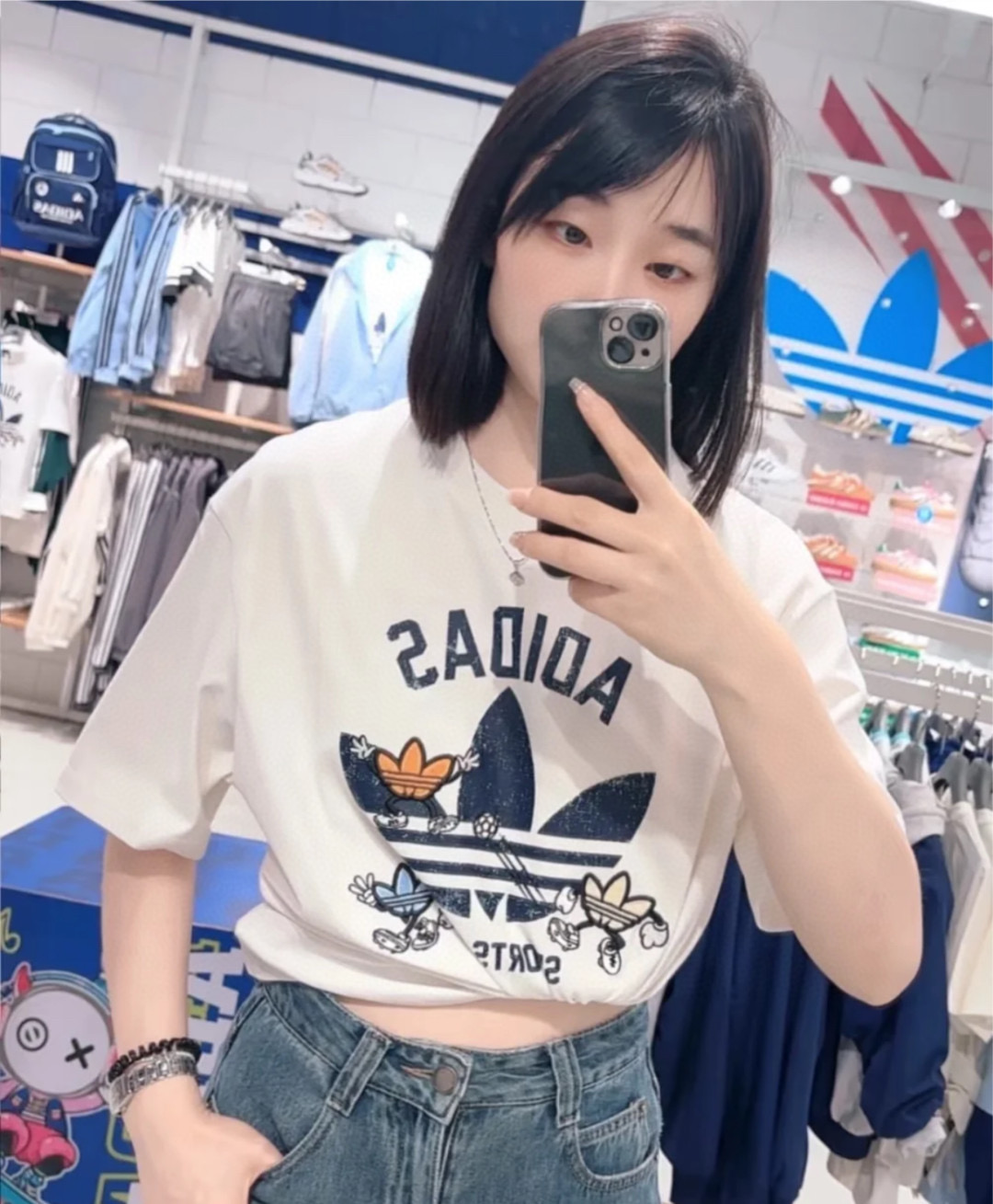 Adidas  T恤服装,男,女 9