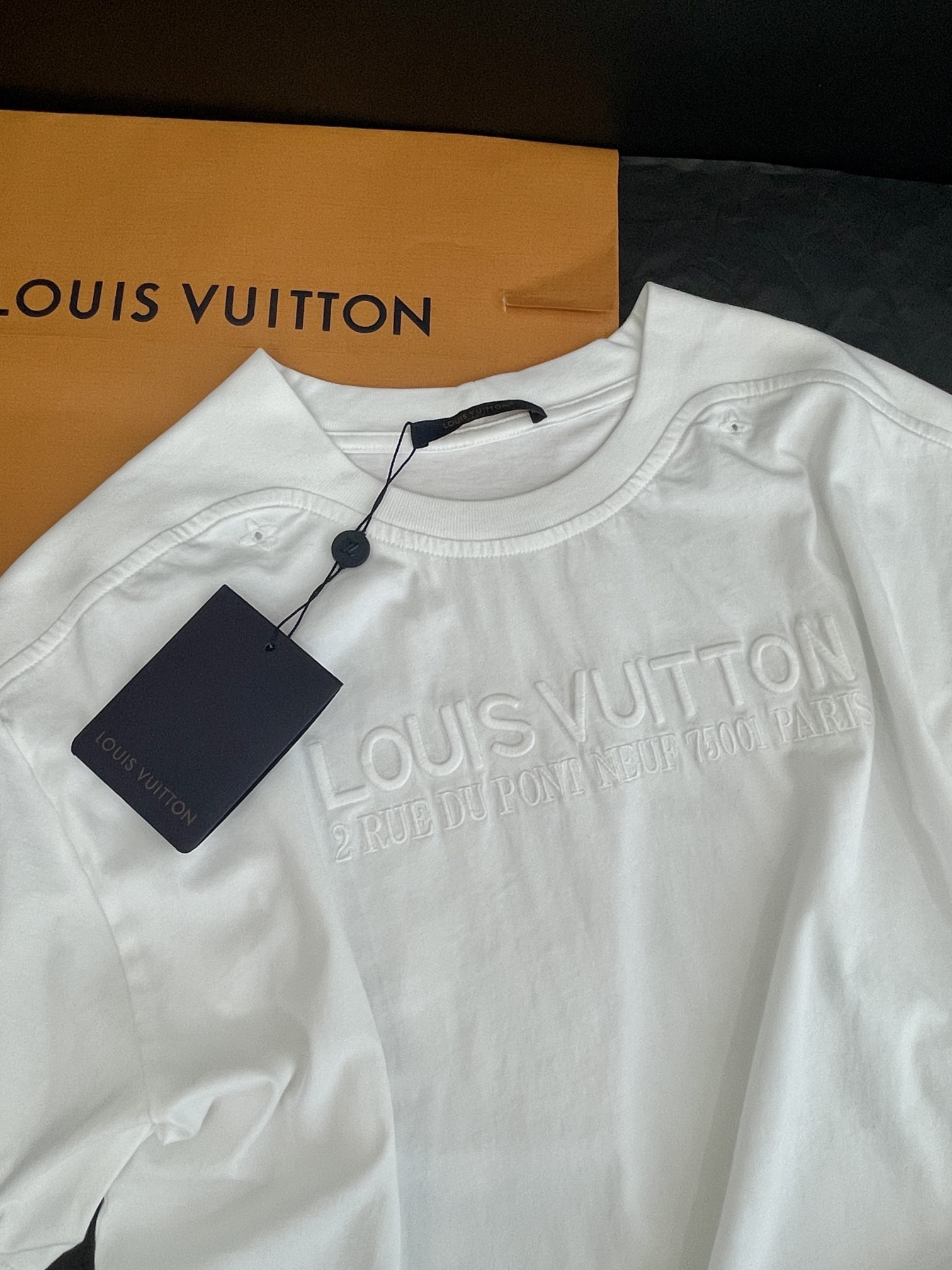 Embroidered Logo T-shirts for Men and Women with Original Rags Design - 图片 4
