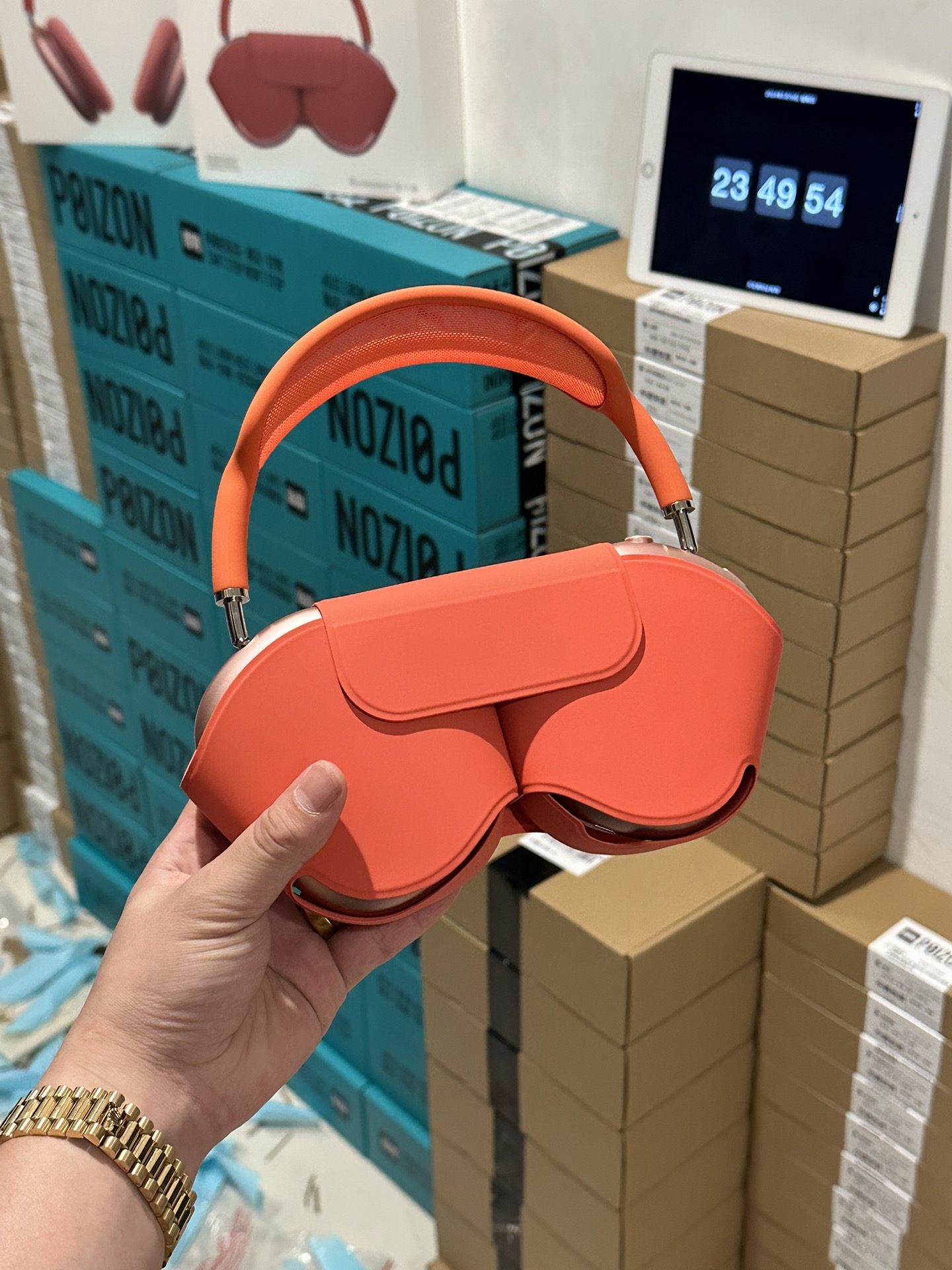 新配色出货💰400 苹果AirPodsMax 耳机 ln毒版 红色实物上手非常耐看