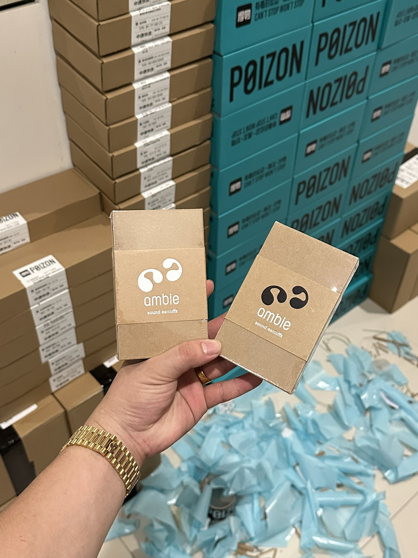 索尼骨传导耳机 发货实拍✈️