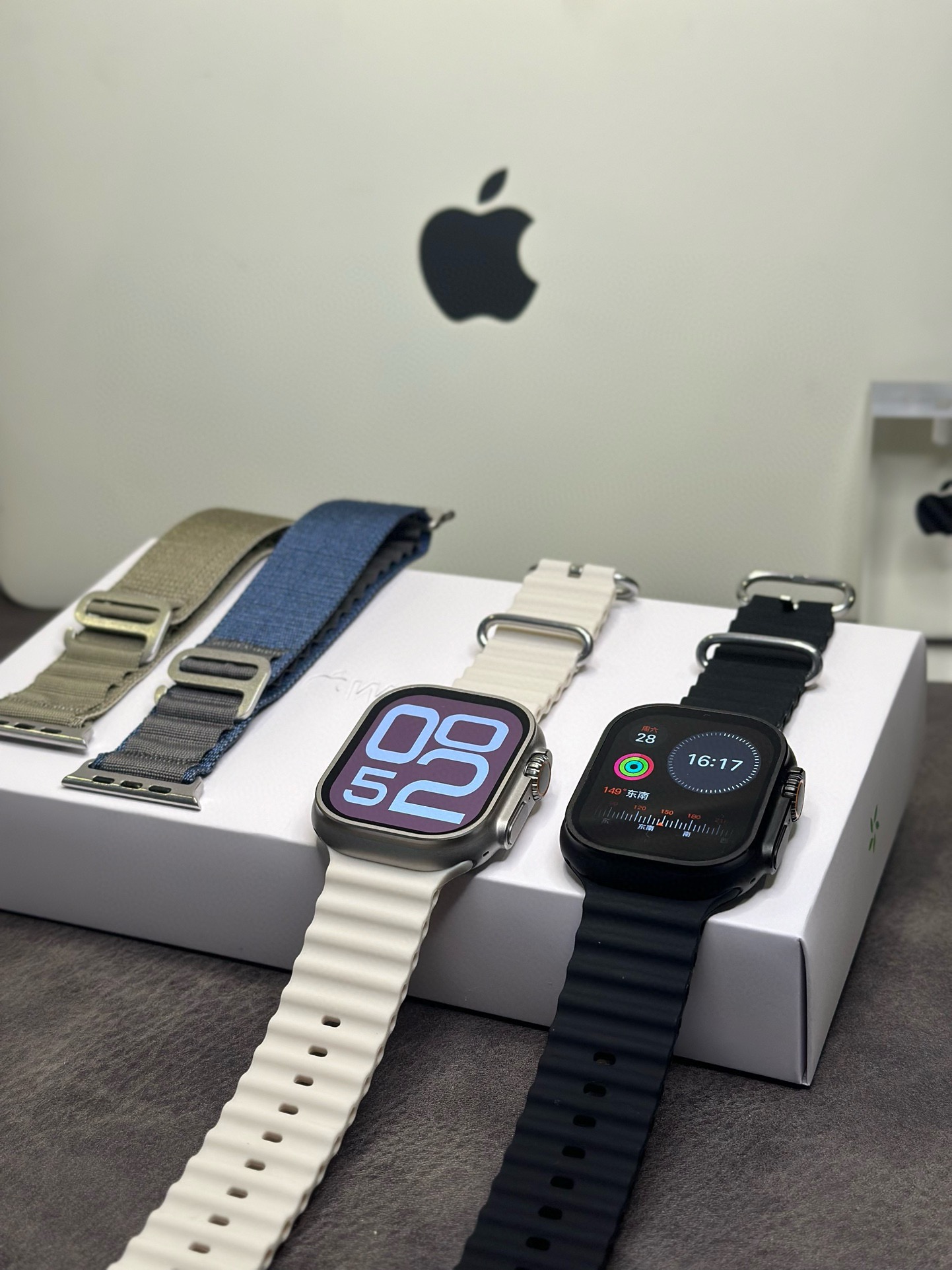 新款出货💰240 ln毒版 苹果AppleWatch Ultra2 标配2条表带 需要换其它表带请备注‼️