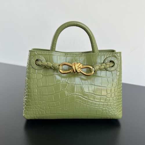 Bottega Veneta Andiamo Mini Alligator-Embossed Leather Top Handle Bag 1 Bottega Veneta Andiamo Mini Alligator-Embossed Leather Top Handle Bag