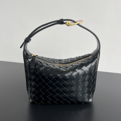 Bottega Veneta Wallace Lunch Box Bag Intrecciato Woven Leather Black 1 Bottega Veneta Wallace Lunch Box Bag Intrecciato Woven Leather Black