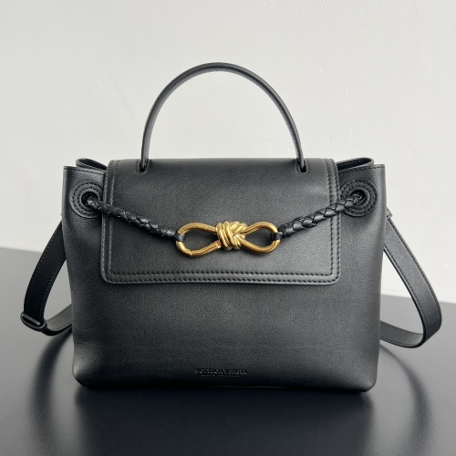 Bottega Veneta Ciao Ciao Small Black Leather Top Handle Bag 1 Bottega Veneta Ciao Ciao Small Black Leather Top Handle Bag