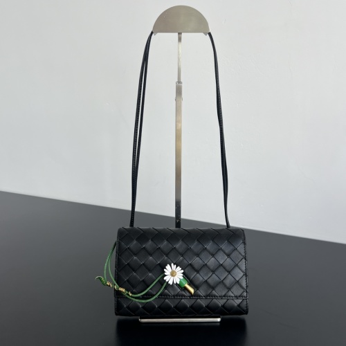 Bottega Veneta Andiamo Crossbody Bag with Daisy Detail - Black Leather 1 Bottega Veneta Andiamo Crossbody Bag with Daisy Detail - Black Leather