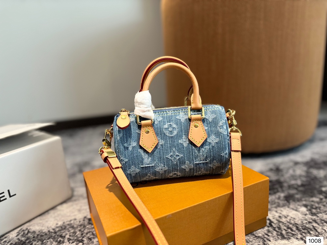 LV Denim Pillow Bag