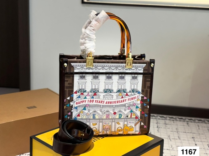 Fendi Centennial Tote Bag with Folding Box - Limited Edition 2025 1 Fendi Centennial Tote Bag with Folding Box - Limited Edition 2025