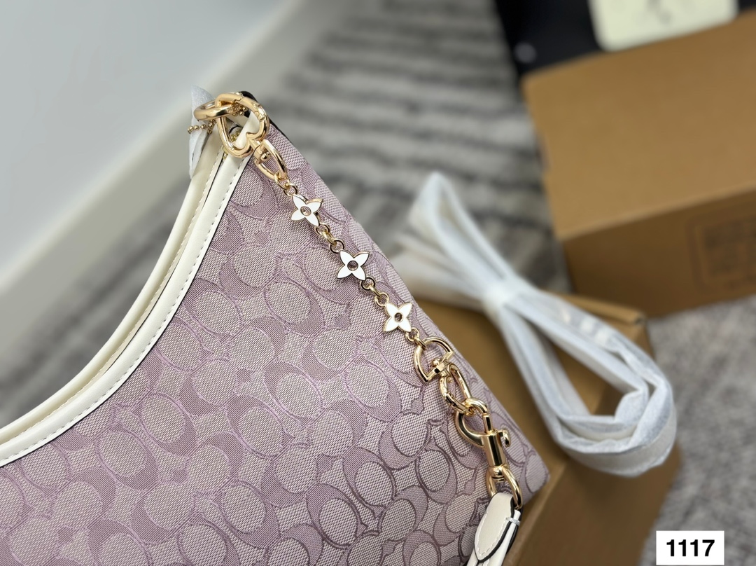 Coach Women's Signature Coated Canvas Hobo Bag with Chain Strap 19 i1755791674 5000 0