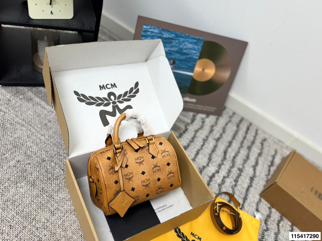 p150 con caja de regalo 🎁 MCM Boston pillow bag, simple y versátil, de alta apariencia, primera opción para …