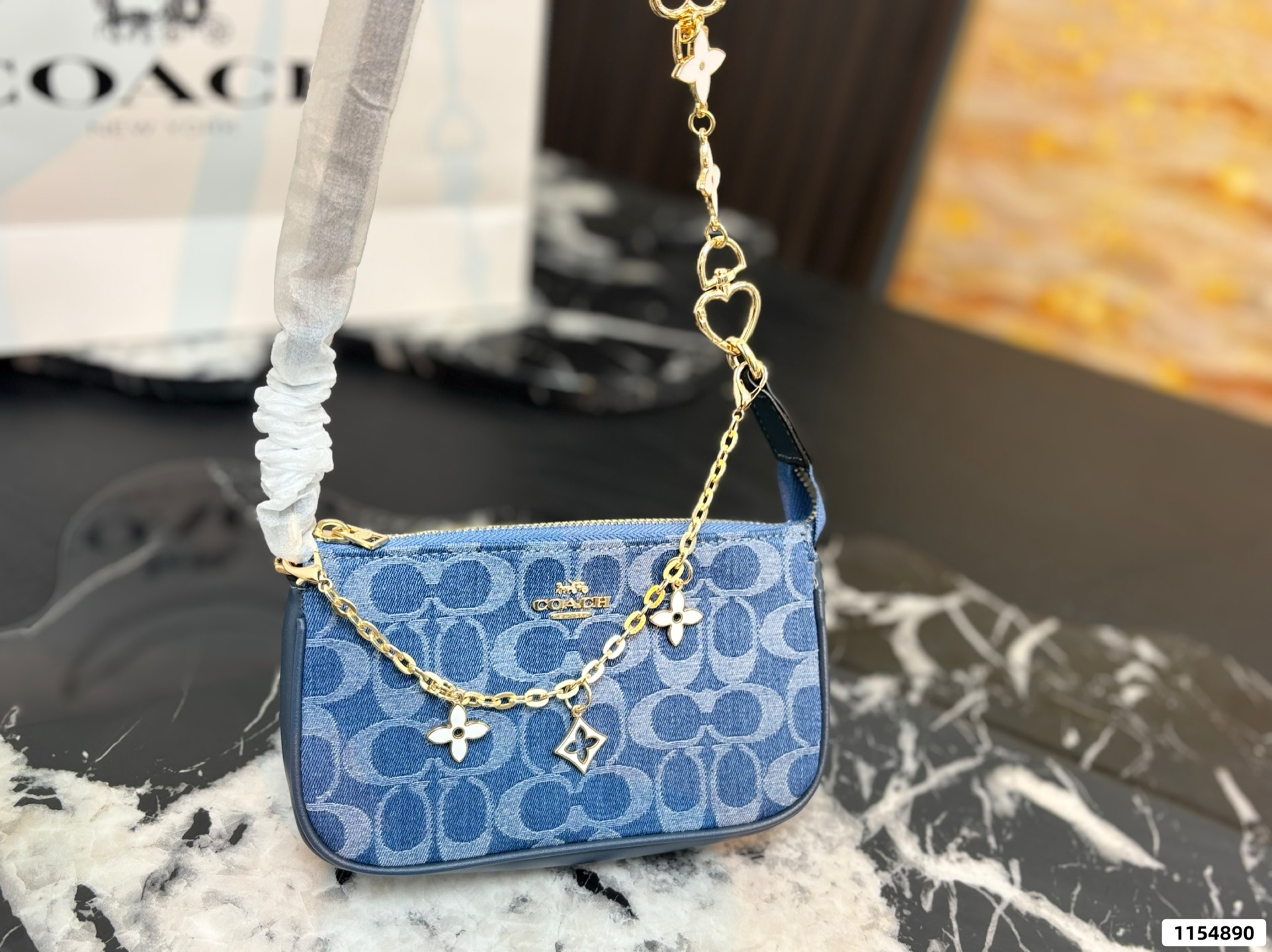 Con caja de regalo 💙 Coach Nolita19 bolso mahjong. Nuevo modelo de mostrador de Coach Swinger Bag, bolso de hombro, ba…