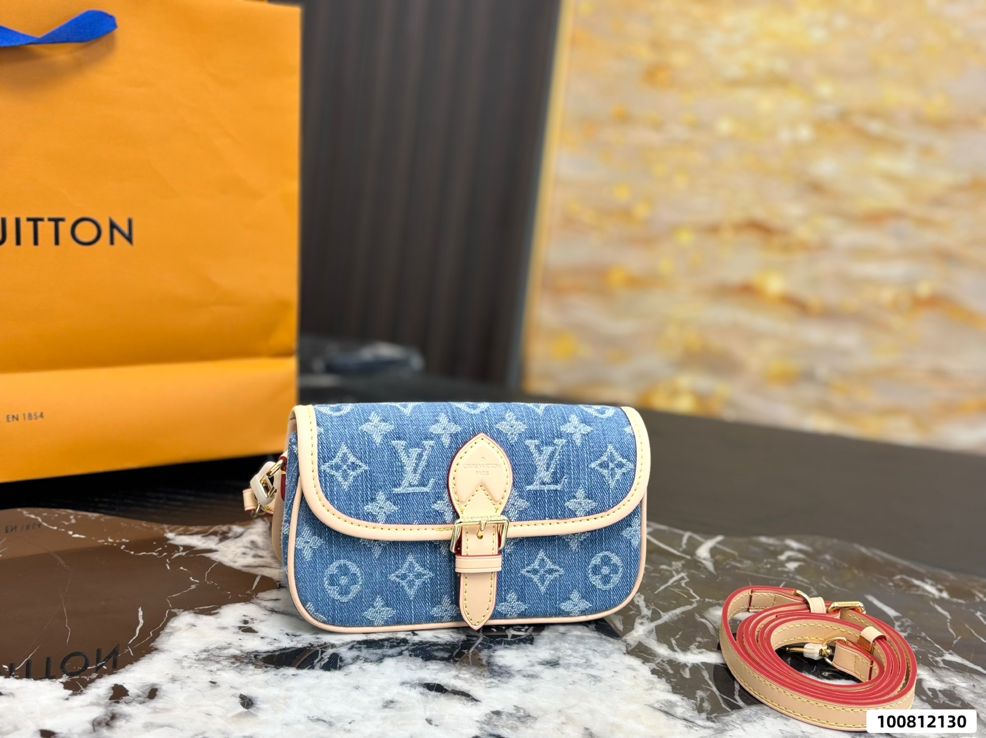 LVDenim Baguette Bag