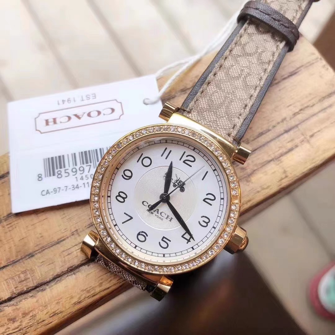 Luxury Cartier-like 32mm gold watch with valose crystal, perfect for special occasions. - 图片 4