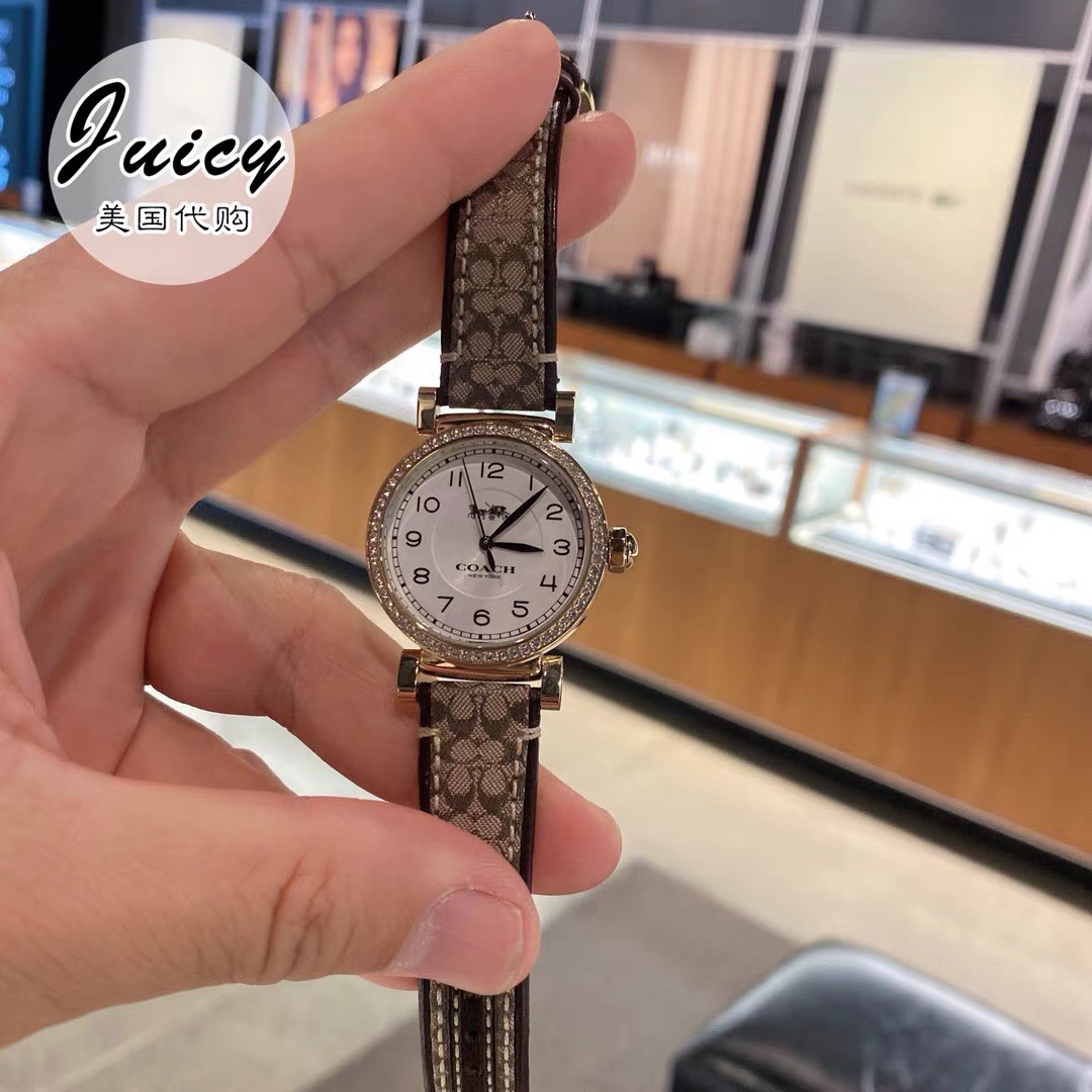 Luxury Cartier-like 32mm gold watch with valose crystal, perfect for special occasions. - 图片 6