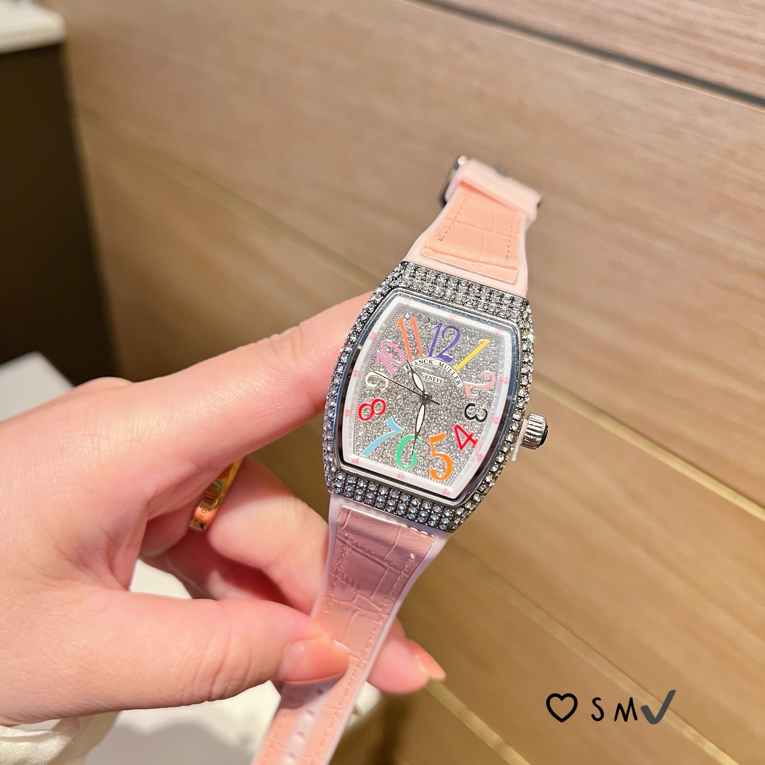 Franck Muller Women's Diamond-Studded Watch with Colorful Numeric Dial 4 i1739248072478 3478 0 3