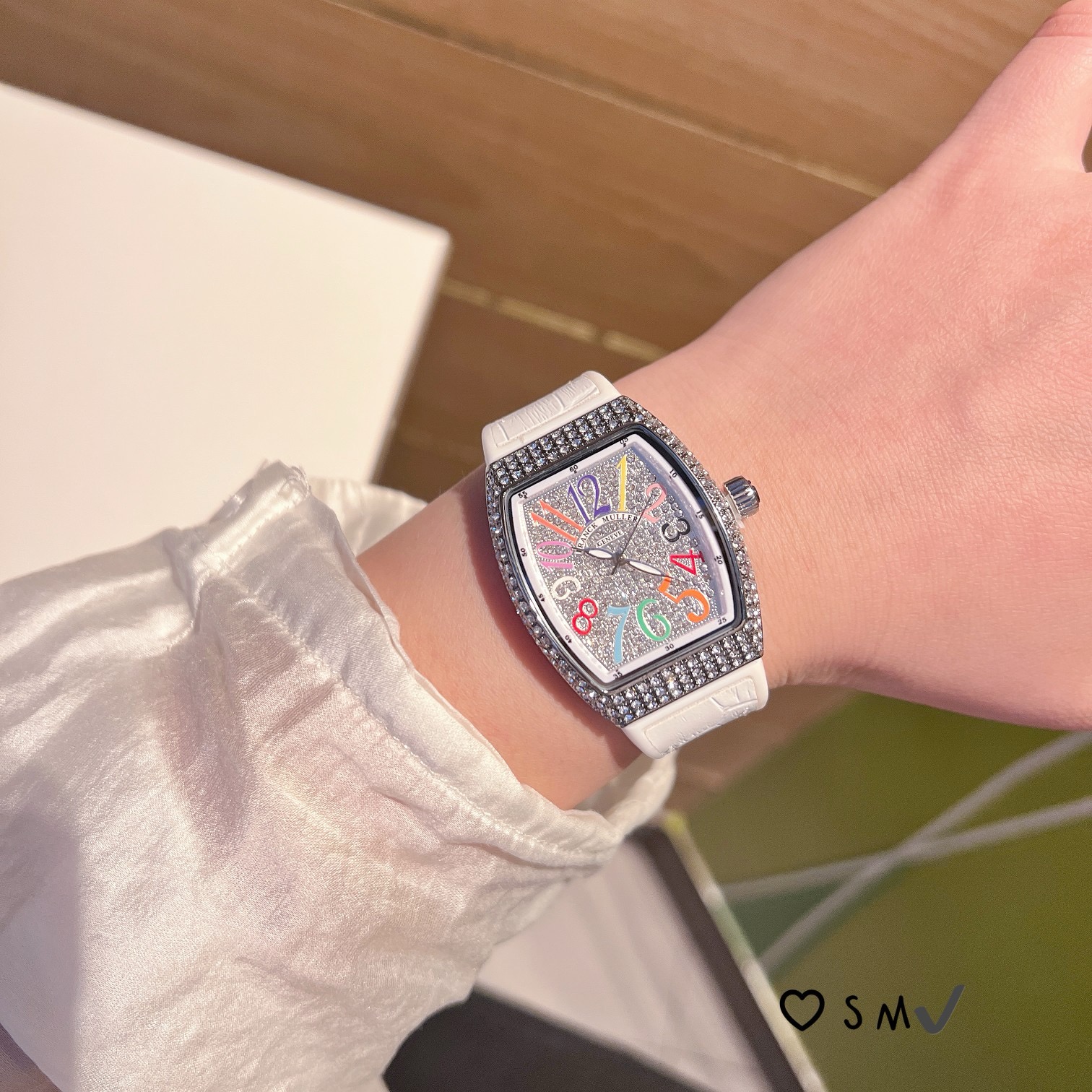 Franck Muller Women's Diamond-Studded Watch with Colorful Numeric Dial 9 i1739248073626 7215 0 8