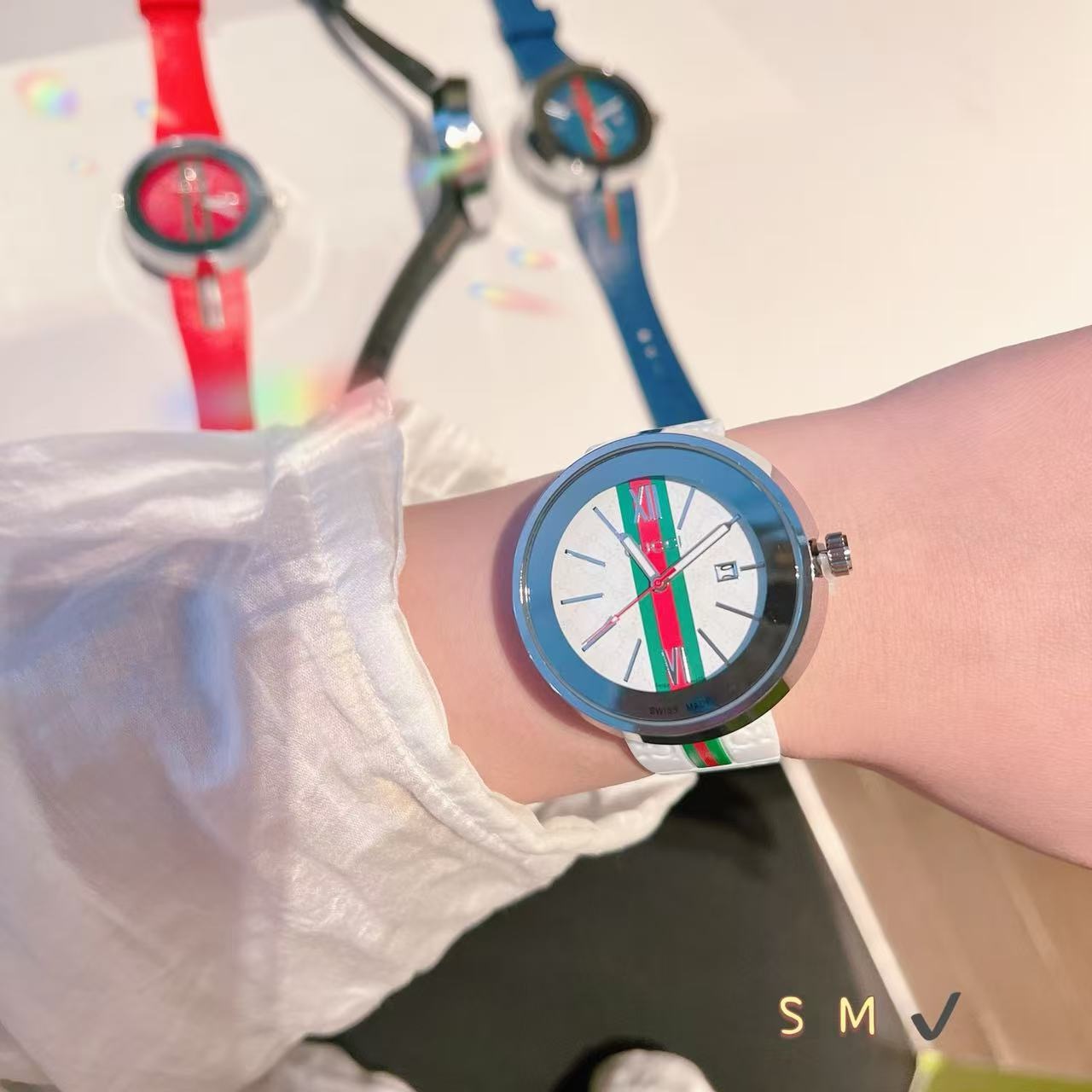 Gucci Dive Watch with Silicone Band Unisex Quartz Movement Casual Style 8 i1739248158086 5906 0 7