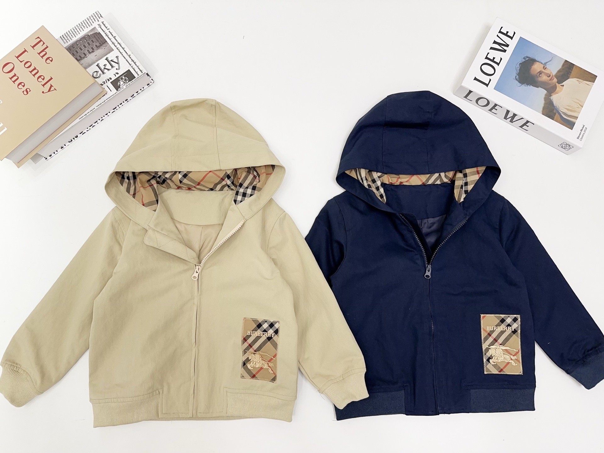 ❤️Sin menos @178🆕🆕🆕b chaqueta con capucha 100-110-130-140-150