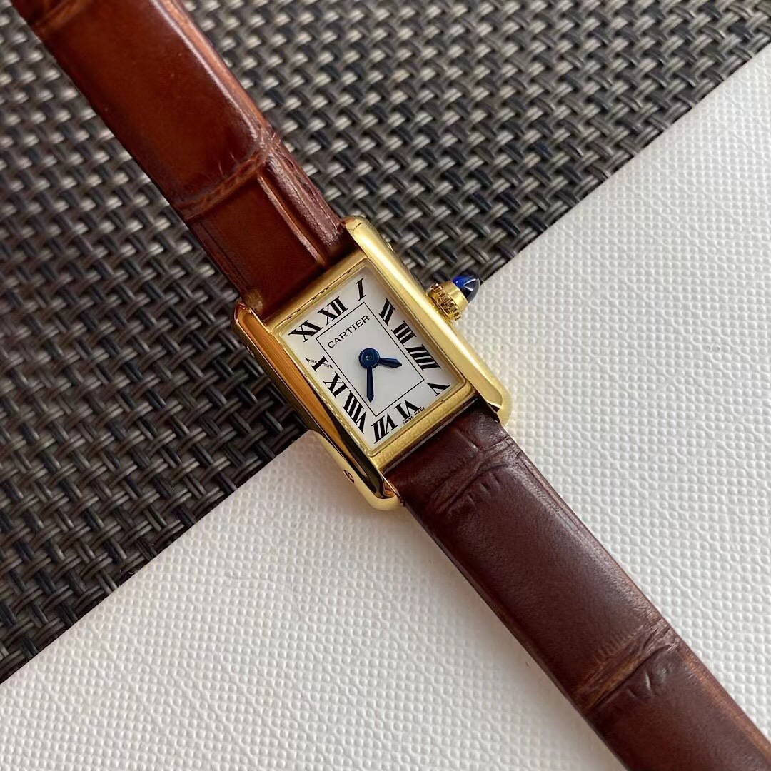 Cartier Tank Mini Ladies Watch,WGTA0212,24mm,Gold Case,Brown Leather Strap 4 i1749032338 484 2
