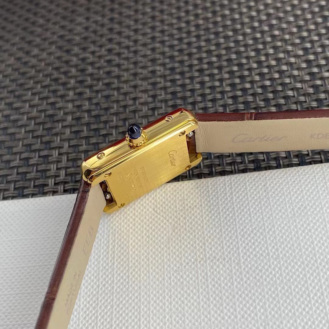 Cartier Tank Mini Ladies Watch,WGTA0212,24mm,Gold Case,Brown Leather Strap 8 i1749032338 7105 8