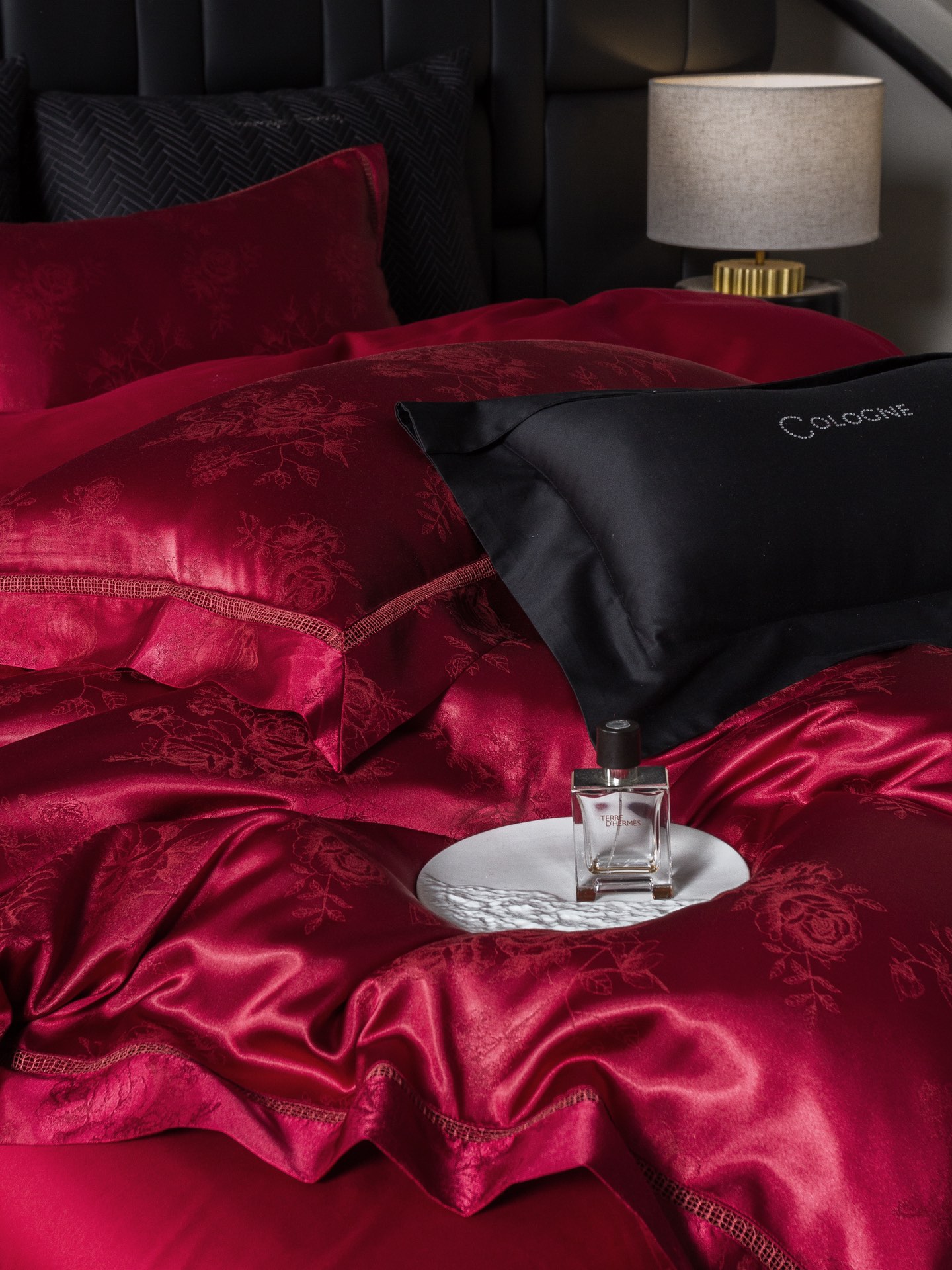 French Luxury 140S Silk Brocade Yarn-Dyed Jacquard 4-Piece Bedding Set - Home&Textlile 7