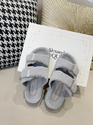 Alexander McQueen Shoes Slippers AAA Replica Designer Lambswool