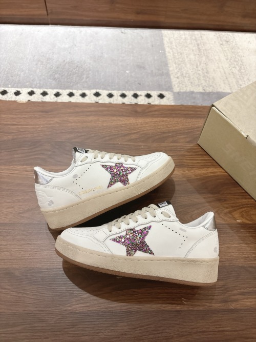 Golden Goose Ball Star 2.0 White Leather Glitter Star Platform Sneakers 1 Golden Goose Ball Star 2.0 White Leather Glitter Star Platform Sneakers