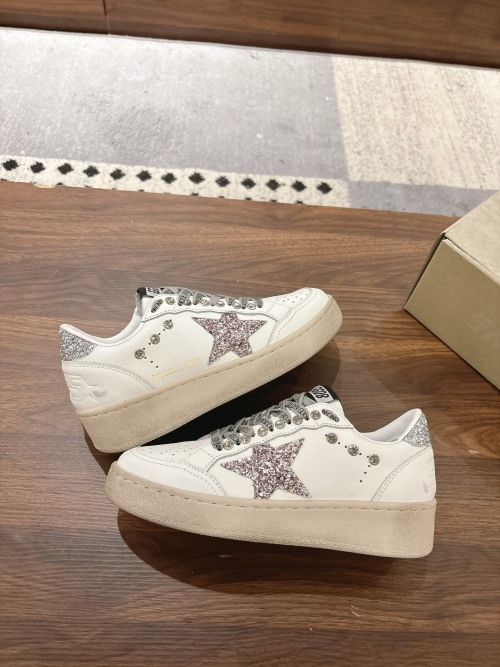 Golden Goose Ball Star 2.0 White Leather Glitter Star Sneakers 1 Golden Goose Ball Star 2.0 White Leather Glitter Star Sneakers