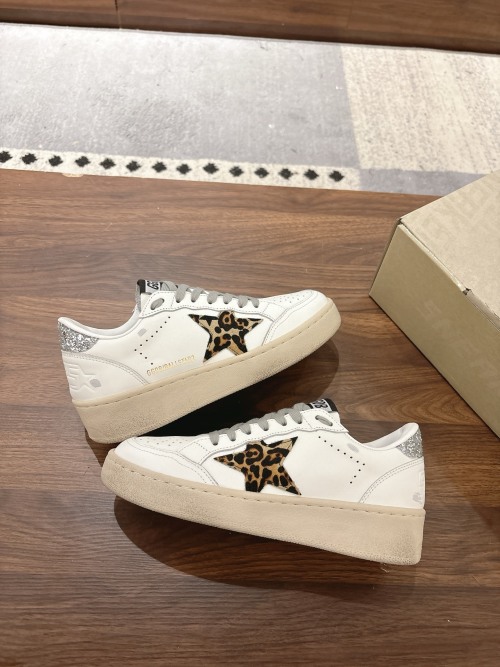Golden Goose Ball Star 2.0 White Leather Leopard Star Platform Sneakers 1 Golden Goose Ball Star 2.0 White Leather Leopard Star Platform Sneakers