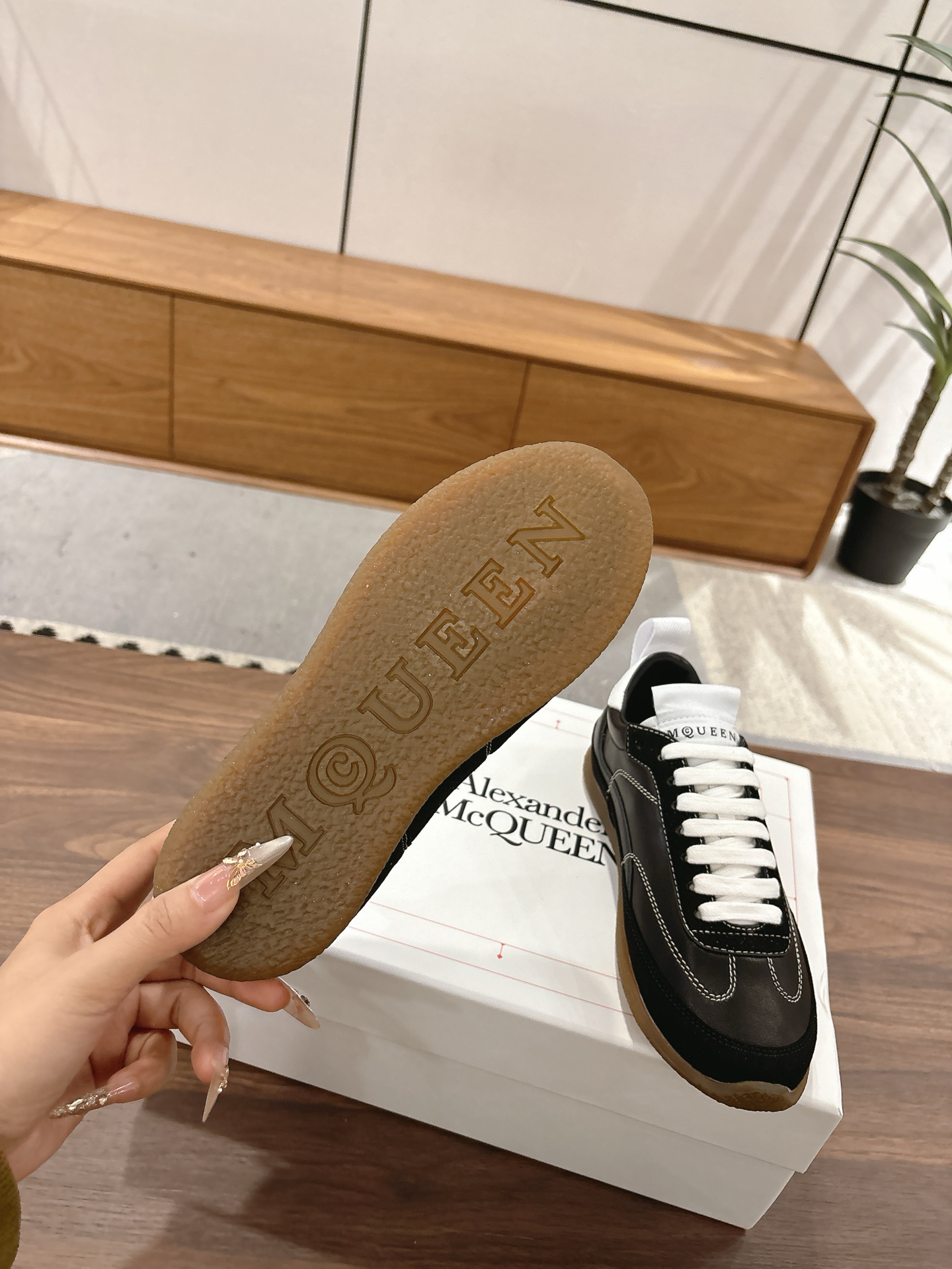Alexander McQueen ALEXANDER MCQUEEN/亚历山大·麦昆 EC1系列 休闲 运动鞋 德训鞋 小白鞋