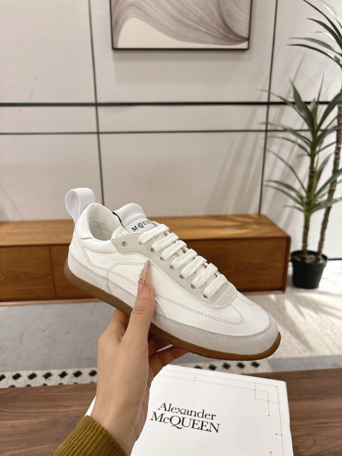 Alexander McQueen ALEXANDER MCQUEEN/亚历山大·麦昆 EC1系列 休闲 运动鞋 德训鞋 小白鞋