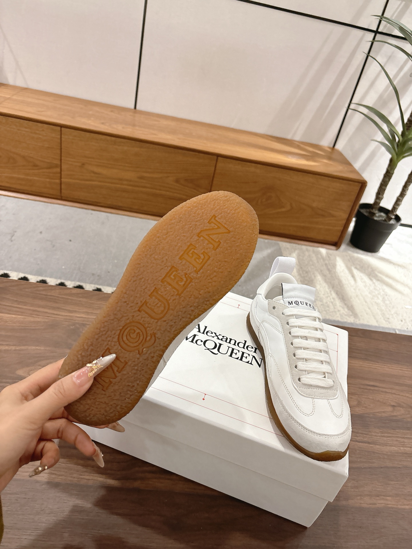 Alexander McQueen ALEXANDER MCQUEEN/亚历山大·麦昆 EC1系列 休闲 运动鞋 德训鞋 小白鞋