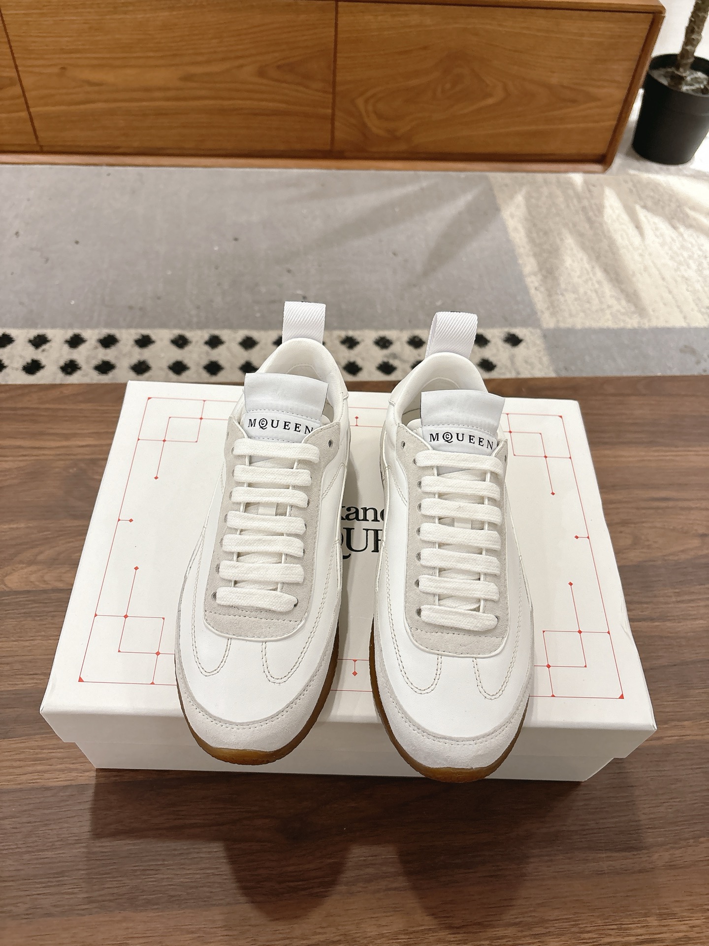 Alexander McQueen ALEXANDER MCQUEEN/亚历山大·麦昆 EC1系列 休闲 运动鞋 德训鞋 小白鞋