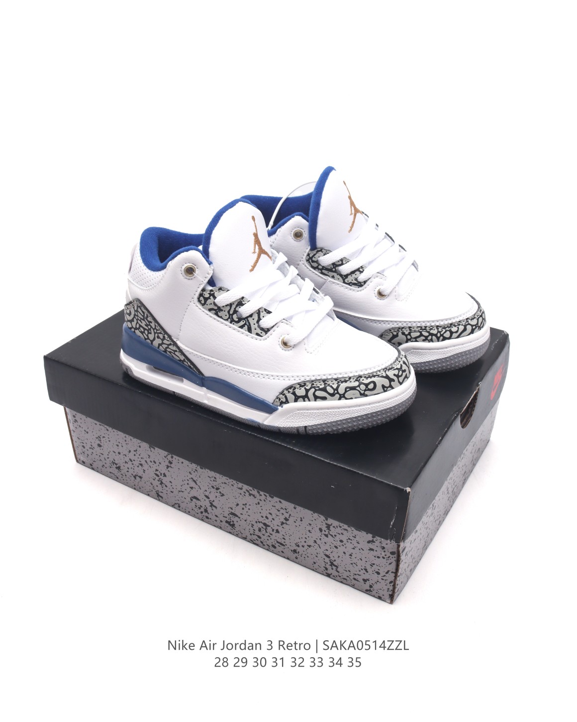 图片[5]-🈴 【童鞋耐克 乔丹 AJ3 耐克 Nike Air Jordan 3 Retro SE 乔3 复刻篮球鞋 乔丹3代 三代 儿童运动鞋。作为 AJ 系列中广受认可的运动鞋之一，搭载与 1988 元年款类似的轻盈可视缓震配置。经典细节和材料，纪念成就不凡的传奇鞋款。鞋面采用织物、皮革与合成材质组合设计，经久耐穿，营造出众结构化支撑，后跟搭载 Nike Air 缓震配置，缔造轻盈回弹的舒适脚感，橡胶外底提供强劲抓地力，可驾驭多种地面。 类型：儿童鞋 货号：FN0344-901 尺码：28-35-选品中心