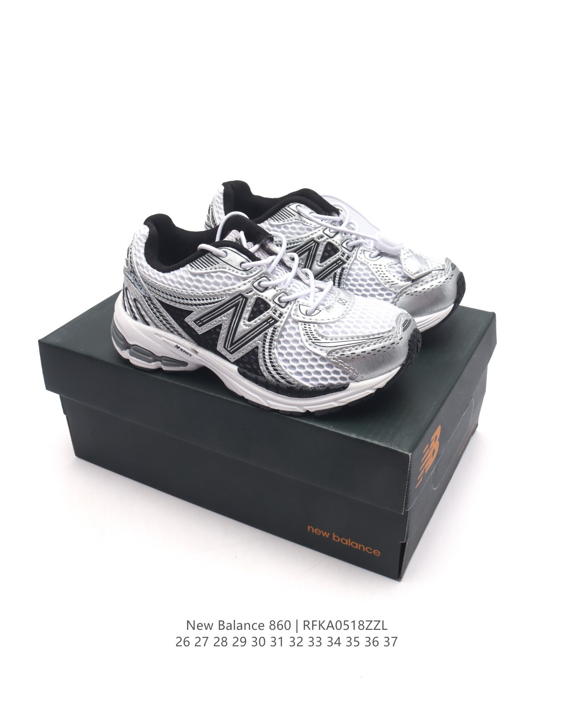 图片[7]-🈴 【童鞋NB 新百伦 New Balance ML860 V2 系列儿童运动鞋 复古老爹风休闲运动慢跑。采用丝光猪巴皮革拼接透气网眼织物鞋面T-Beam大底提供足步弓支撑，保持步态稳定后跟搭载外露缓震胶❗ 类型：儿童鞋 货号： ML860XD 尺码：26-37-选品中心