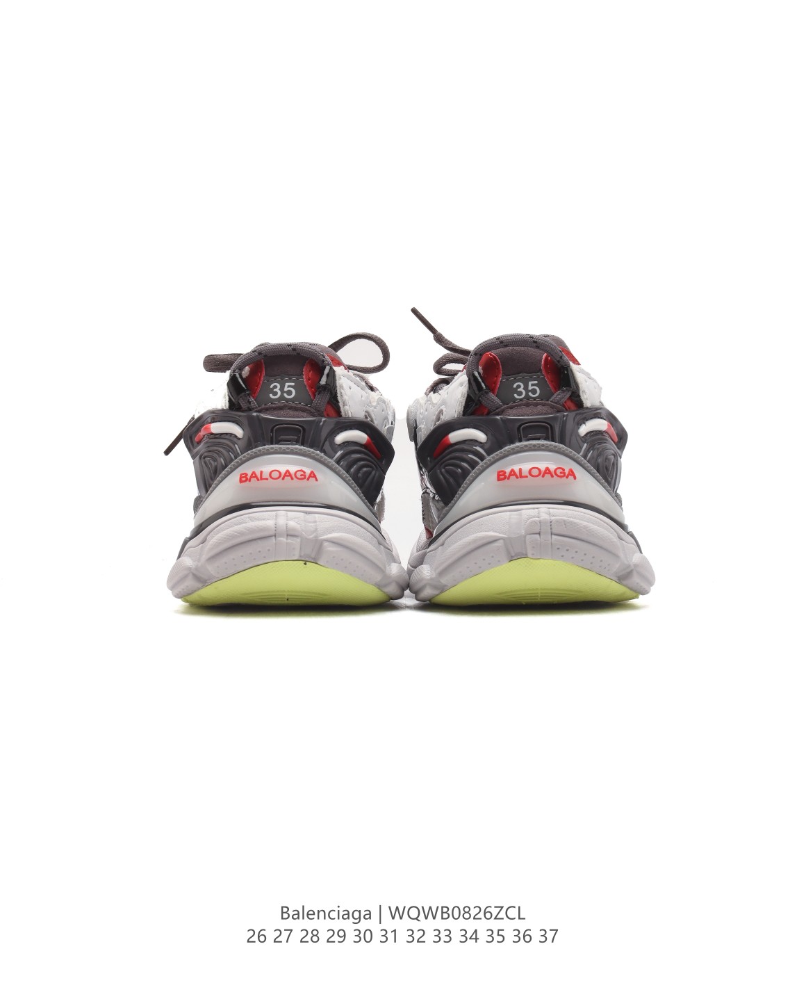 图片[5]-【童鞋新款BALENCIAGA 巴黎世家-Runner 7.0 儿童运动跑步鞋。通过溢胶、做旧、缝线等细节，展示了设计师 Demna 的运动鞋风格，用一双「旧鞋」传递复古感，后侧板、翘起的鞋头，则展示了 Demna 在结构上的未来构想；原装大盒从里到外一切百分百还原官方配置。 尺码：26-37-选品中心