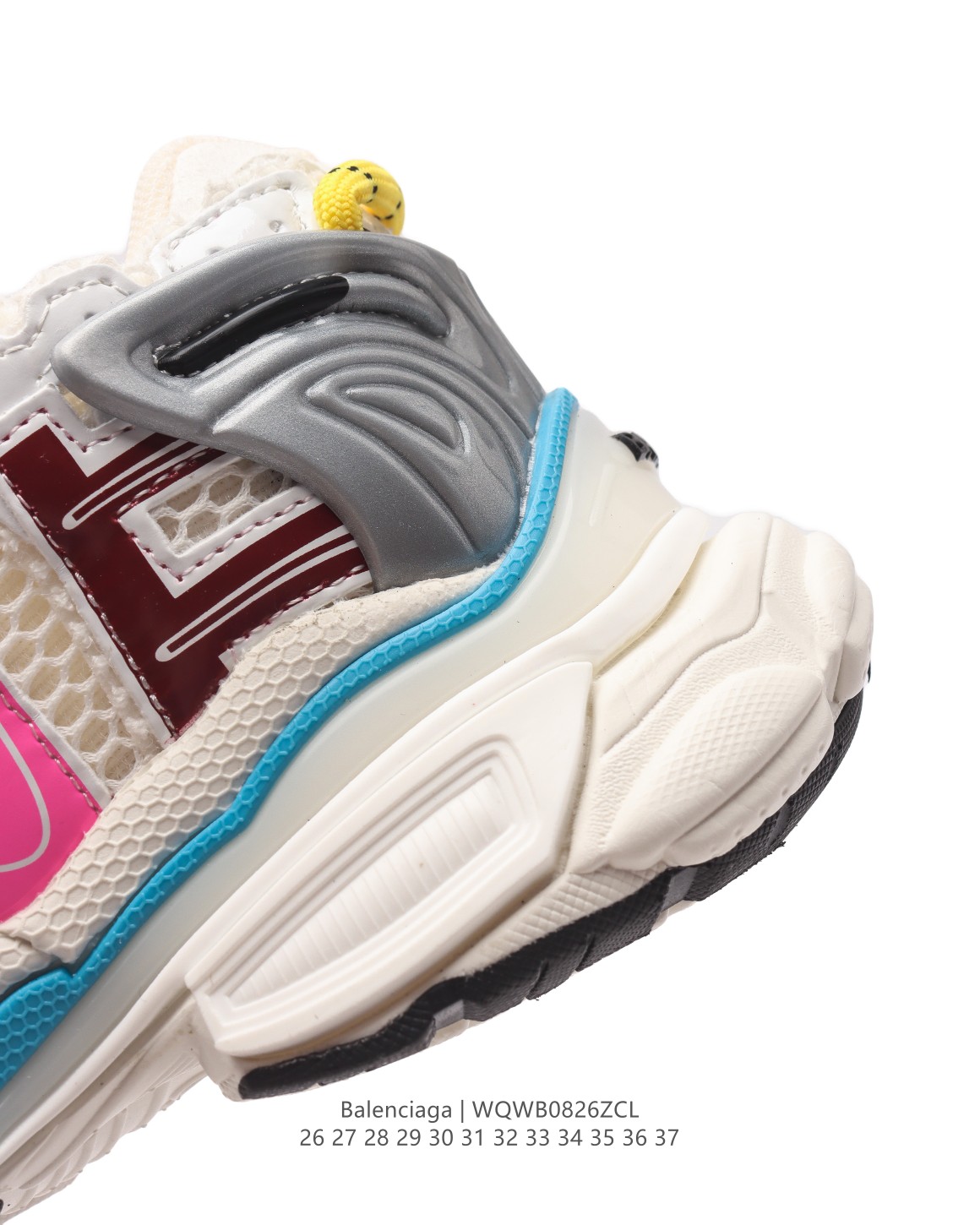 图片[8]-【童鞋新款BALENCIAGA 巴黎世家-Runner 7.0 儿童运动跑步鞋。通过溢胶、做旧、缝线等细节，展示了设计师 Demna 的运动鞋风格，用一双「旧鞋」传递复古感，后侧板、翘起的鞋头，则展示了 Demna 在结构上的未来构想；原装大盒从里到外一切百分百还原官方配置。 尺码：26-37-选品中心