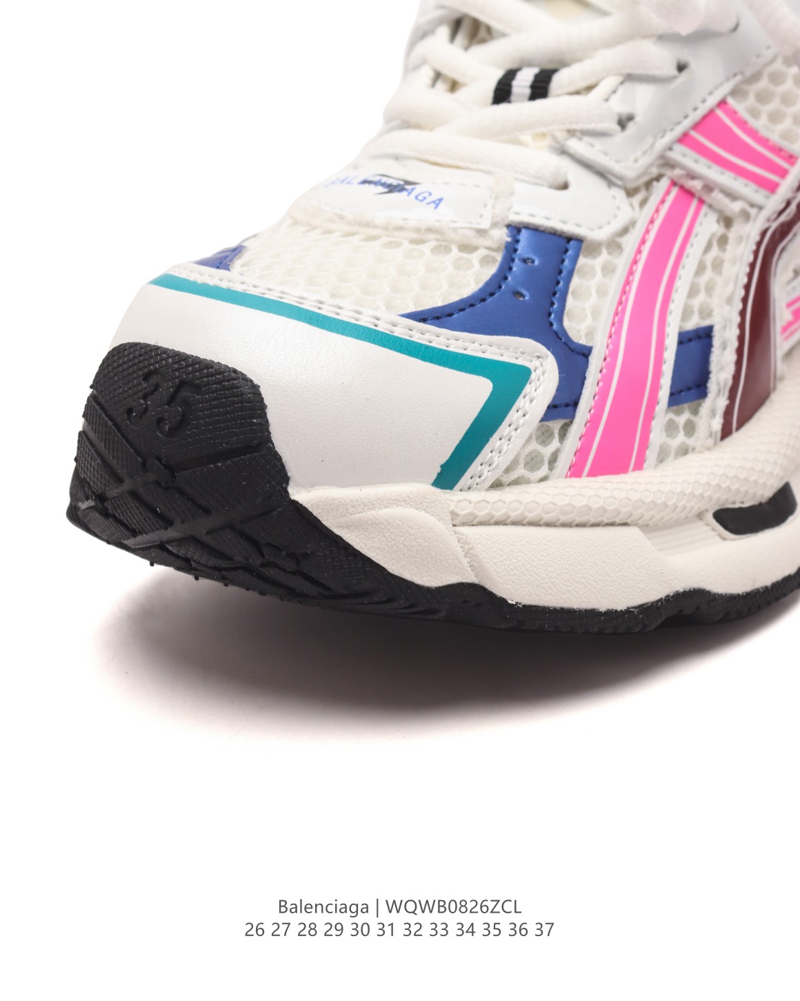 图片[7]-【童鞋新款BALENCIAGA 巴黎世家-Runner 7.0 儿童运动跑步鞋。通过溢胶、做旧、缝线等细节，展示了设计师 Demna 的运动鞋风格，用一双「旧鞋」传递复古感，后侧板、翘起的鞋头，则展示了 Demna 在结构上的未来构想；原装大盒从里到外一切百分百还原官方配置。 尺码：26-37-选品中心