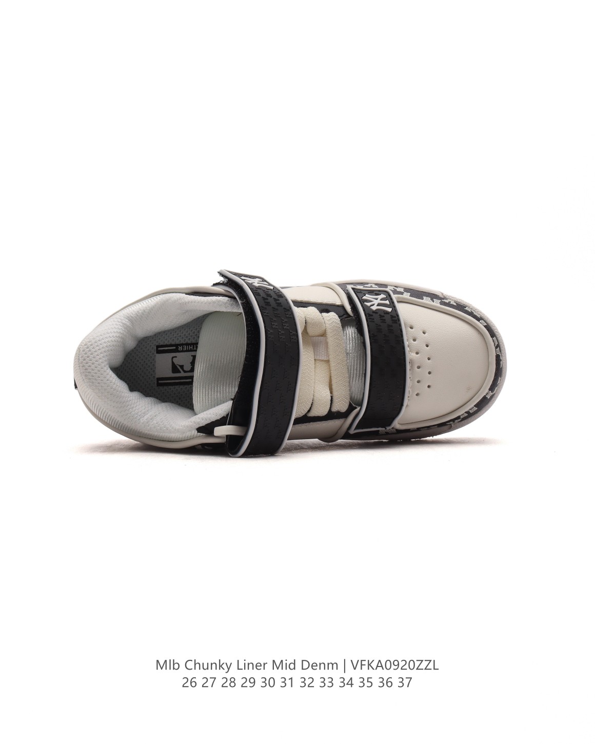 图片[4]-【童鞋MLB Chunky Liner Basic 人气单品学长鞋系列轻量增高厚底百搭休闲儿童运动板鞋 魔术贴 男女轻便胶鞋 高级街头休閒品牌鞋。MLB CHUNKY LINER 学长鞋是从击球手打出的酷炫直击球中获得灵感,在原有鞋面的帆布材质上,加入了反光滚边细节线,并延续高帮与低帮两种鞋型,为各路潮流选手开辟全新“少年感”动线。除了复古style,也不乏这种颜色清新一些的款式,干干净净的少年感呼之欲出。 类型：儿童鞋 款号：7ASXJA3N (GC) 尺码：26-37-选品中心