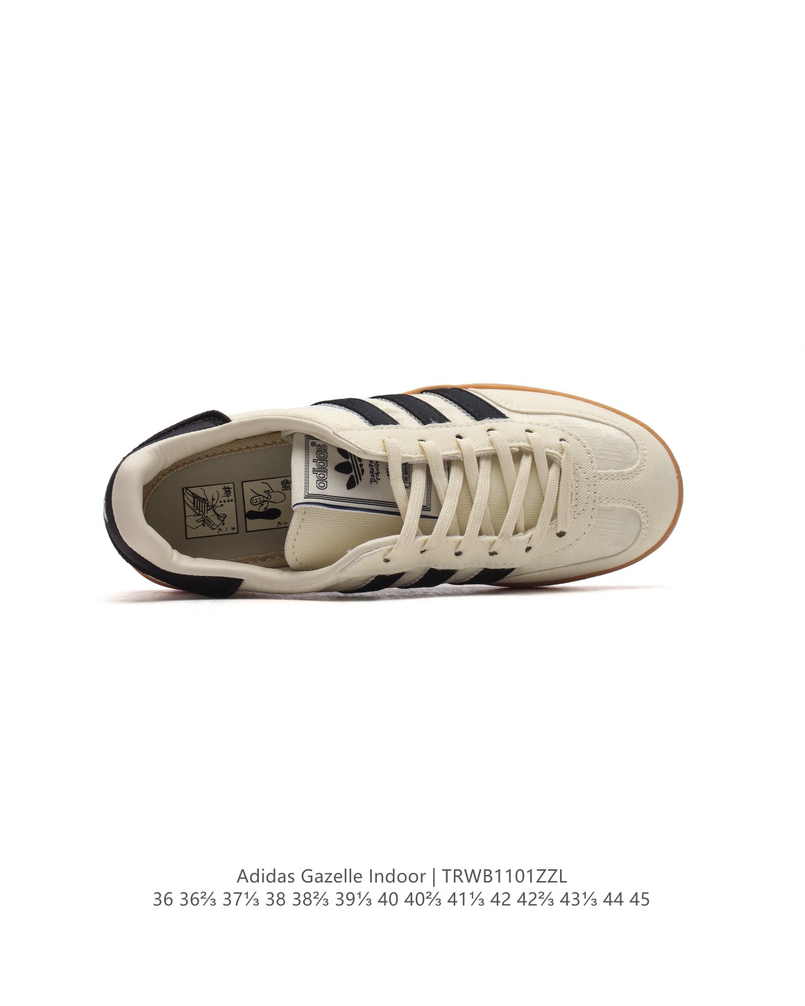 💰150
阿迪达斯 Adidas Originals Gazelle Indoor复古三叶草防滑透明橡胶板鞋经典运动鞋。这款经典鞋,忠于原版设计,缀撞色三条纹和鞋跟饰片。采用柔软皮革拼接织物鞋面,穿着舒适,搭配生胶外底,风格复古。用不同材料制作这款修长复古的从1970年代开始就很受欢迎的网球鞋。Gazelle Indoor拥有包边更宽的T字型鞋头,Gazelle开始将皮革材质引入训练鞋设计之中,从而减轻了运动员双脚的负担。当年这一改动也是为了更好的保护运动员的前掌,以及Gucci x Adidas Gazelle 系列就是以该鞋型为蓝本打造。• 常规型剪裁• 系带设计• 皮革织物鞋面• 织物衬里;生胶全包大底• 舒适OrthoLite®鞋垫• 脚感舒适。
货号:IG1643
码数:36-45含半码
编码:TRWB1101ZZL