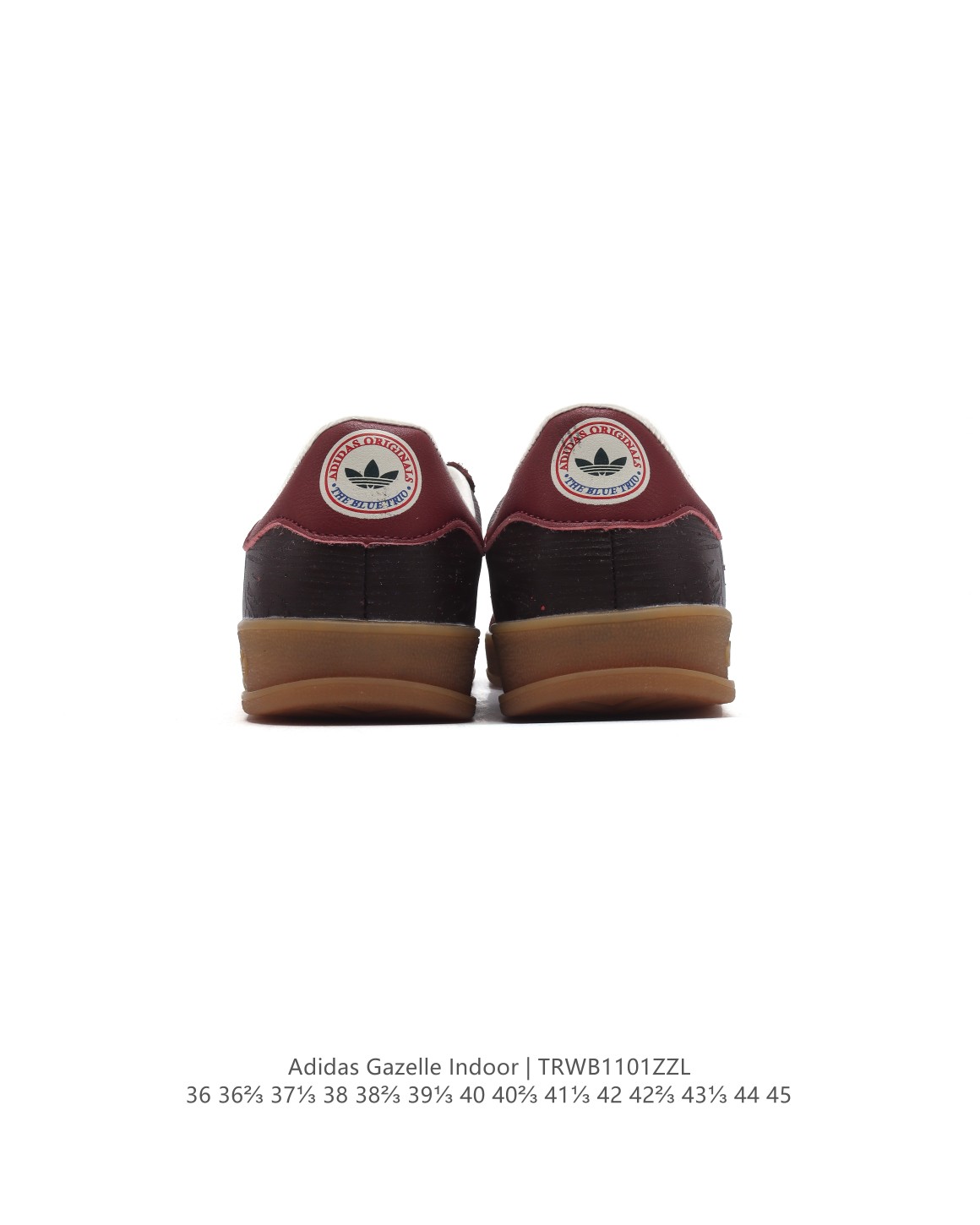 💰150
阿迪达斯 Adidas Originals Gazelle Indoor复古三叶草防滑透明橡胶板鞋经典运动鞋。这款经典鞋,忠于原版设计,缀撞色三条纹和鞋跟饰片。采用柔软皮鞋面,穿着舒适,搭配生胶外底,风格复古。用不同材料制作这款修长复古的从1970年代开始就很受欢迎的网球鞋。Gazelle Indoor拥有包边更宽的T字型鞋头，Gazelle开始将皮革材质引入训练鞋设计之中，从而减轻了运动员双脚的负担。当年这一改动也是为了更好的保护运动员的前掌，以及Gucci x Adidas Gazelle 系列就是以该鞋型为蓝本打造。• 常规型剪裁• 系带设计• 皮革鞋面• 织物衬里；生胶全包大底• 舒适OrthoLite®鞋垫• 脚感舒适。  

货号：IG1643
码数：36-45含半码
编码：TRWB1101ZZL
